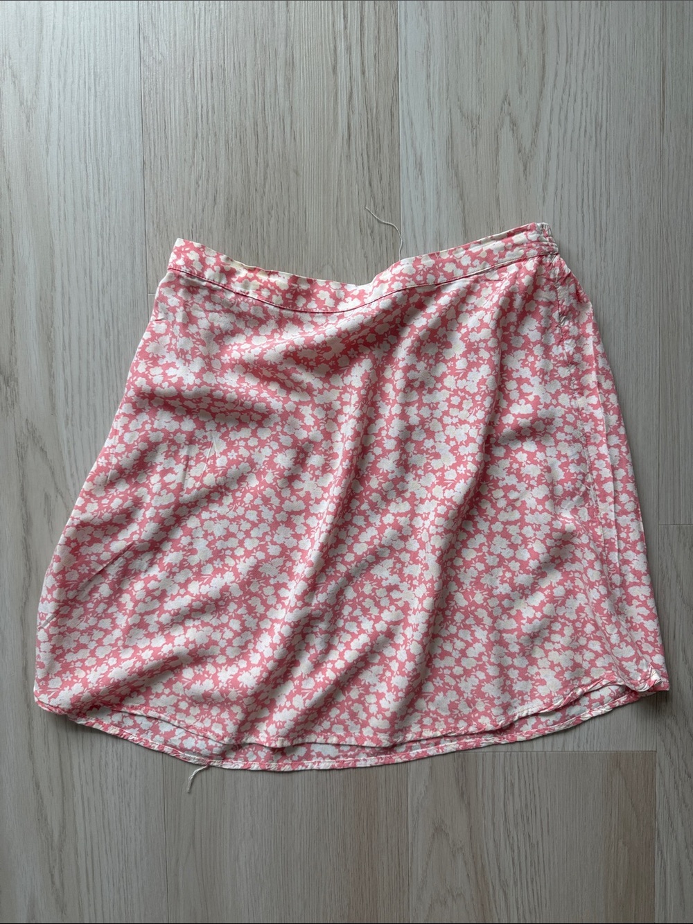 Billabong Pink and White Floral Skater Skirt
